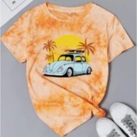 Women tie-dye T-shirt - Picture 1 of 4